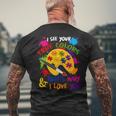 I See Your True Colors And That’S Why I Love You Vintage Men's Back Print T-shirt Gifts for Old Men