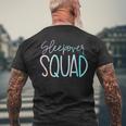 Sleepover Squad Slumber Party Crew Pajama Bff Bestie Tie Dye Men's Back Print T-shirt Gifts for Old Men