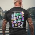 Spring Break Squad 2023 Vacation Trip Cousin Matching Team Men's Back Print T-shirt Gifts for Old Men