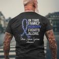 Stevens Johnson Syndrome Awareness Nobody Fights Alone Men's T-shirt Back Print Gifts for Old Men