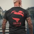 Super Aunt SuperheroGift Mother Father Day Mens Back Print T-shirt Gifts for Old Men