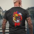 Taiwan Air Force Patch With Taiwan Flag Men's Crewneck Short Sleeve Back Print T-shirt Gifts for Old Men