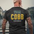 Team Cobb Proud Family Last Name Surname Men's Back Print T-shirt Gifts for Old Men