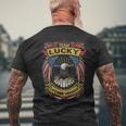 Team Lucky Lifetime Member Lucky Last Name Men's T-shirt Back Print Gifts for Old Men
