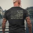Thats What I Do I Fix Stuff And I Build Things Saying Men's Back Print T-shirt Gifts for Old Men