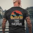 Tiosaurus Funny Spanish Uncle Dinosaur Vintage Gift Gift For Mens Mens Back Print T-shirt Gifts for Old Men
