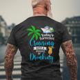 Todays Forecast Cruising With A Chance Of Drinking Cruise Men's Back Print T-shirt Gifts for Old Men