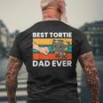 Tortoiseshell Cat Dad Best Tortie Dad Ever Mens Back Print T-shirt Gifts for Old Men