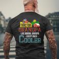 Tractor Grandpa Much Cooler Funny Farmer Tractor Driver Cool Gift For Mens Mens Back Print T-shirt Gifts for Old Men