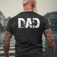 Mens Trex Dad Dinosaur Lover Cool Vintage Mens Fathers Day V2 Men's T-shirt Back Print Gifts for Old Men