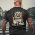 Trucker Route Men's T-shirt Back Print Gifts for Old Men