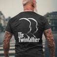 Mens The Twinfather Father Of Twins Dad Men's T-shirt Back Print Gifts for Old Men