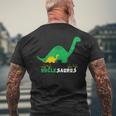 Unclesaurus Cute Uncle Saurus Dinosaur Family Matching Men's Back Print T-shirt Gifts for Old Men