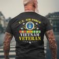Us Air Force Vietnam Veteran Usa Flag Vietnam Vet Flag Men's T-shirt Back Print Gifts for Old Men