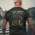 Us Army Veteran Patriotic Military Camouflage American Flag Men's T-shirt Back Print Gifts for Old Men