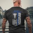 Us Corpsman American Flag Vintage Patriotic 4Th Of July Mens Back Print T-shirt Gifts for Old Men