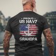 Us Na Vy Proud Grandpa - Proud Us Na Vy Grandpa Veteran Day Men's T-shirt Back Print Gifts for Old Men