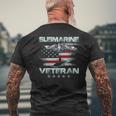 US Submarine Service Veteran Submariner Grumpy Old Vintage Men's T-shirt Back Print Gifts for Old Men
