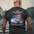 Uss Jack H Lucas Ddg-125 Destroyer Ship Usa Flag Veteran Day Men's T-shirt Back Print Gifts for Old Men