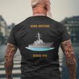 Uss Nitze Ddg-94 Navy Sailor Veteran Men's T-shirt Back Print Gifts for Old Men