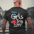 Vegas Girls Trip 2019 Matching Girl Squad Group Men's Crewneck Short Sleeve Back Print T-shirt Gifts for Old Men