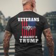 Veterans Against Trump Anti Trump Military Gifts Mens Back Print T-shirt Gifts for Old Men