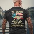 Veterans Make The Best Grandpas - Patriotic Us Veteran Men's T-shirt Back Print Gifts for Old Men