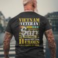 Vietnam Veterans Son Vietnam Vet Men's T-shirt Back Print Gifts for Old Men