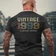 Vintage 1999 22Nd Birthday 22 Years Old Men's T-shirt Back Print Gifts for Old Men