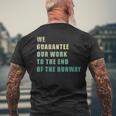 Vintage Aircraft Engineer Mechanic Distressed FunnyMens Back Print T-shirt Gifts for Old Men