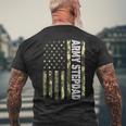 Mens Vintage Army Stepdad Usa Flag Camouflage Father’S Day Bbmtswy Men's Back Print T-shirt Gifts for Old Men