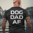 Vintage Dog Dad Af Mans Best Friend Men's Back Print T-shirt Gifts for Old Men