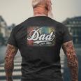 Mens Vintage Fathers Day Promoted To Dad Est 2021 New Dad Men's T-shirt Back Print Gifts for Old Men