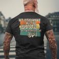 Vintage Retro My Syndrome May Be Down But My Hope Is Up Men's T-shirt Back Print Gifts for Old Men