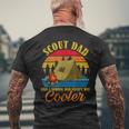 Vintage Scout Dad Except Way Cooler Normal Dad Fathers Day Men's T-shirt Back Print Gifts for Old Men