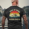 Vintage Stay At Home Dog Dad Retro Dog Lovers Fathers Day Men's T-shirt Back Print Gifts for Old Men