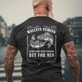 Walleye Fishing For Men Fishing Men's Back Print T-shirt Gifts for Old Men