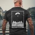 Wildland Firefighter Smoke Jumper Retro Men's T-shirt Back Print Gifts for Old Men