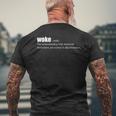 Woke Defined Live8rts Str8evil Woke Men's Back Print T-shirt Gifts for Old Men
