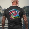 I Wonder If Tacos Think About Me Too Tie Dye Mexican Men's Back Print T-shirt Gifts for Old Men