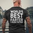 Mens Worlds Best Farter I Mean Father Fathers Day V2 Men's T-shirt Back Print Gifts for Old Men