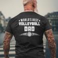Worlds Best Volleyball Dad Sports Parent Men's Back Print T-shirt Gifts for Old Men