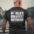 Worlds Greatest MeemawBest Ever Award Gift Mens Back Print T-shirt Gifts for Old Men