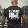 Worlds Greatest PapouBest Ever Award Gift Mens Back Print T-shirt Gifts for Old Men