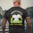 Worlds Silliest Goose On The Loose For Women Men's Back Print T-shirt Gifts for Old Men