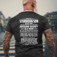 Yes Im A Stubborn Son But Not Yours I Am The Property Men's Back Print T-shirt Gifts for Old Men