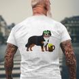 Bernese Mountain Dog T  Irish St Patrick Day Men's Crewneck Short Sleeve Back Print T-shirt