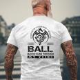 Ball Blood Runs Through My Veins V2 Men's T-shirt Back Print Gifts for Old Men