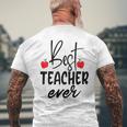 Best Teacher Ever Student School Teacher Mens Back Print T-shirt Gifts for Old Men
