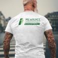 Bucks Fan Milwaukee Basketball Men's Back Print T-shirt Gifts for Old Men